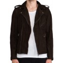 Men’s Brown Suede Leather Jacket