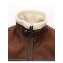 Men’s Casual Inner Faux Fur Casual Motorcycle Jackets