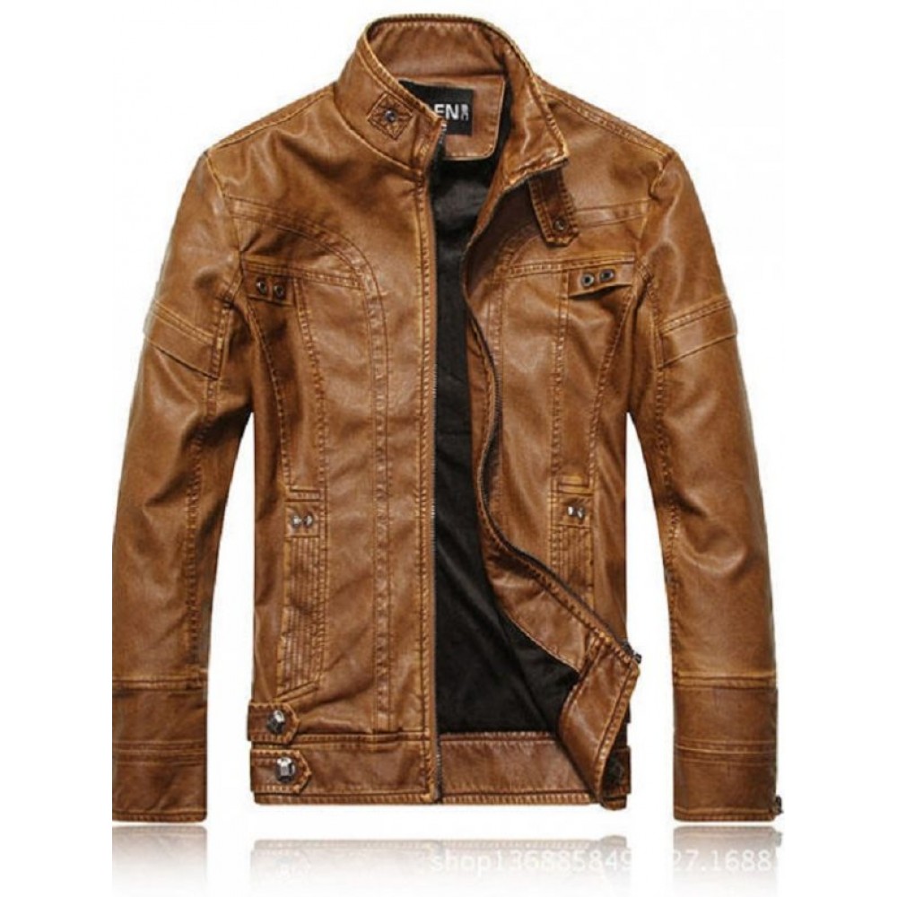 Men’s Casual Motorcycle Leather Jackets