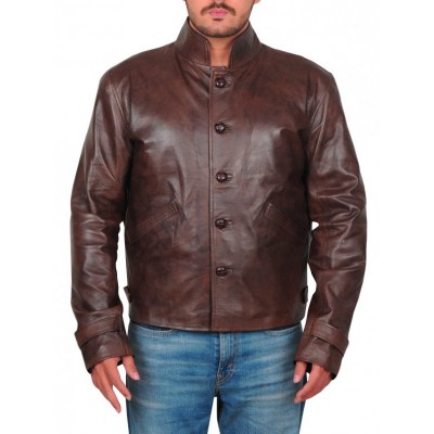 Men’s Fashion Real Lambskin Leather Jacket