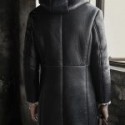 Men’s Mid Long Winter Leather Coat