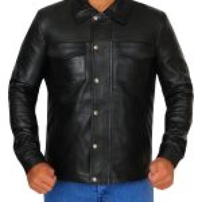 Mens Slim Fit Leather Jacket