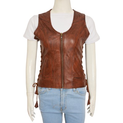 Michonne The Walking Dead leather Vest