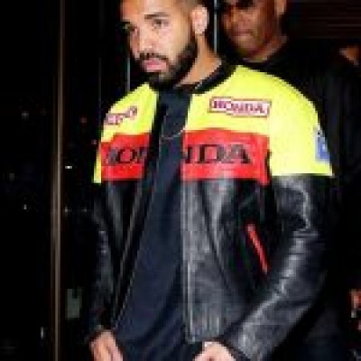 Musician Drake Motorbiker leather Jacket