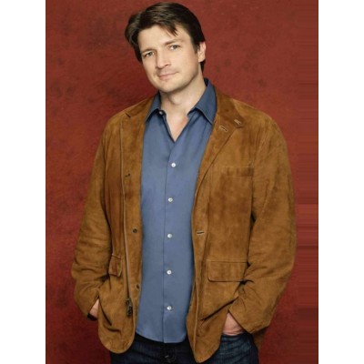 Nathan Fillion Castle Leather Jacket