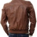 New Mens Party Bomber Leather Jacket