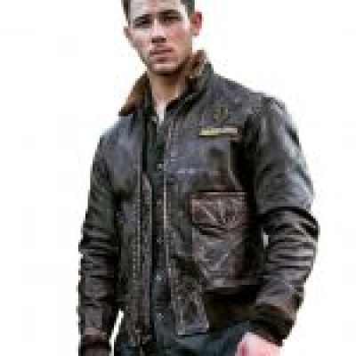 Nick Jonas Jumanji 2 leather Jacket