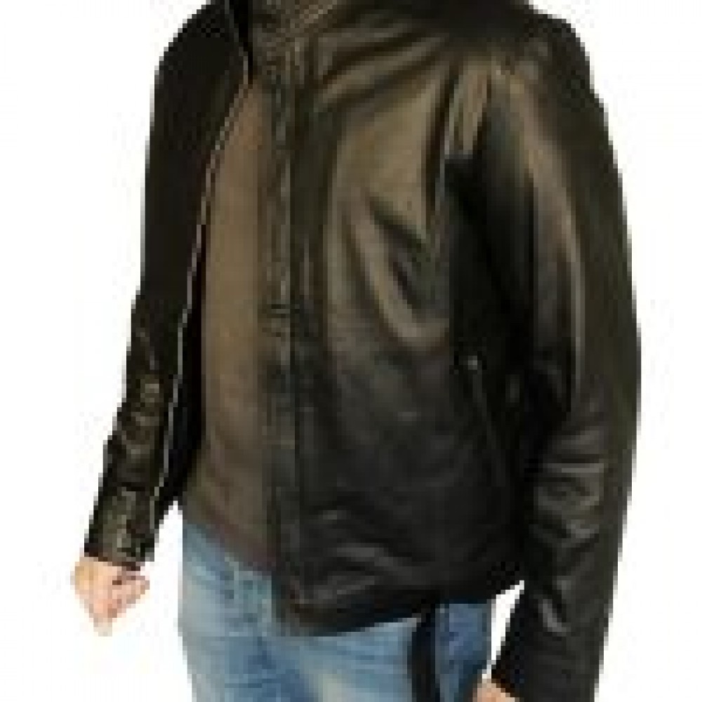 Ninja Assassin Rain (Raizo) Black Leather Jacket