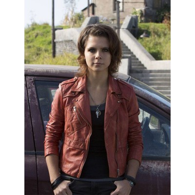 Paloma Kwiatkowski Bates Motel Leather Jacket