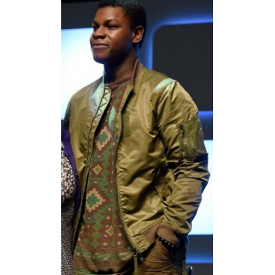 John Boyega at Rogue One Satin Jacket