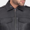 Sergeant Black Leather Jacket