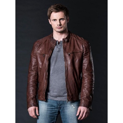 Bradley James Damien Thorn leather Jacket