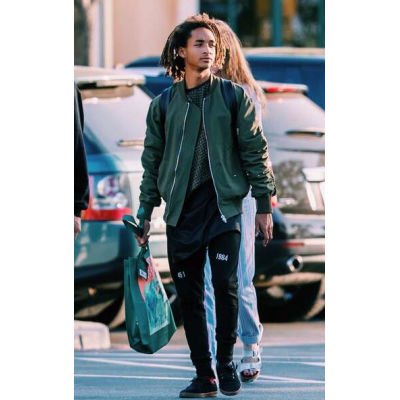 Jaden Smith Green Jacket