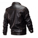 Fleece Warm Thick Winter Motorcycle Leather Jacket