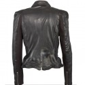 Cheryl Cole Black Biker Muubaa Leather Jacket