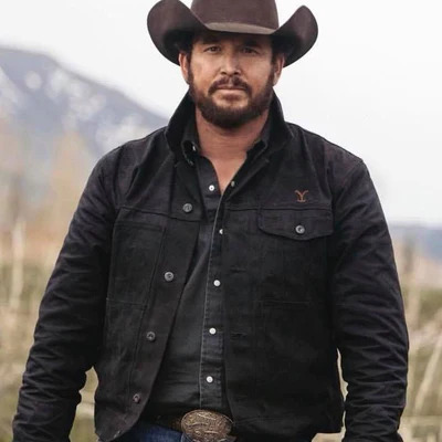 Cole Hauser Drama Series Yellowstone Black Jacket