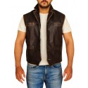 Cullen Bohannan Brown Leather Vest
