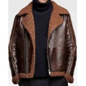 Dean Ambrose Shearling Leather Jacket