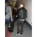 Heathrow Airport Justin Bieber Black Jacket