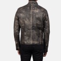 Ionic Distressed Brown Biker Leather Jacket