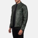 Ionic Green Biker Leather Jacket