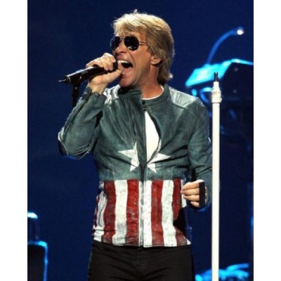 Jon Bon Jovi Concert US Flag Jacket