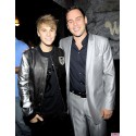 Justin Bieber Balmain Silver Sleeve Jacket