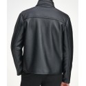 Kevin Faux Leather & Faux Shearling Lined Moto Jacket