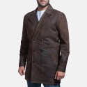 Half Life Brown Leather Coat