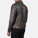 Allaric Alley Distressed Brown Biker Leather Jacket