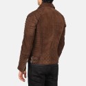 Armand Mocha Suede Biker Leather Jacket