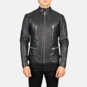 Damian Black Biker Leather Jacket