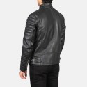 Damian Black Biker Leather Jacket