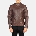 Damian Brown Biker Leather Jacket