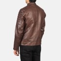 Damian Brown Biker Leather Jacket