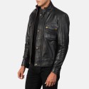 Darren Black Biker Leather Jacket
