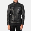 Darren Black Biker Leather Jacket