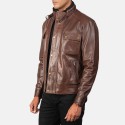 Darren Brown Biker Leather Jacket