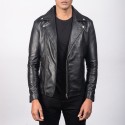Noah Black Biker Leather Jacket
