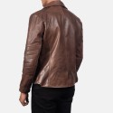 Raiden Brown Biker Leather Jacket