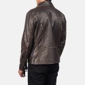 Vincent Brown Biker Leather Jacket