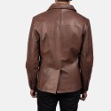 Mr. Bailey Brown Naval Leather Peacoat