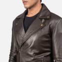 Noah Brown Biker Leather Jacket