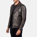 Noah Brown Biker Leather Jacket