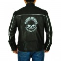 Willie G Reflective Skull Motorcycles Jacket