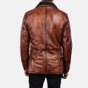 Rocky Brown Fur Leather Coat