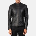 Adornica Black Biker Leather Jacket