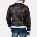 Alpine Brown Fur Leather Jacket