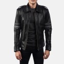 Armstrong Black Biker Leather Jacket