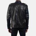 Armstrong Black Biker Leather Jacket
